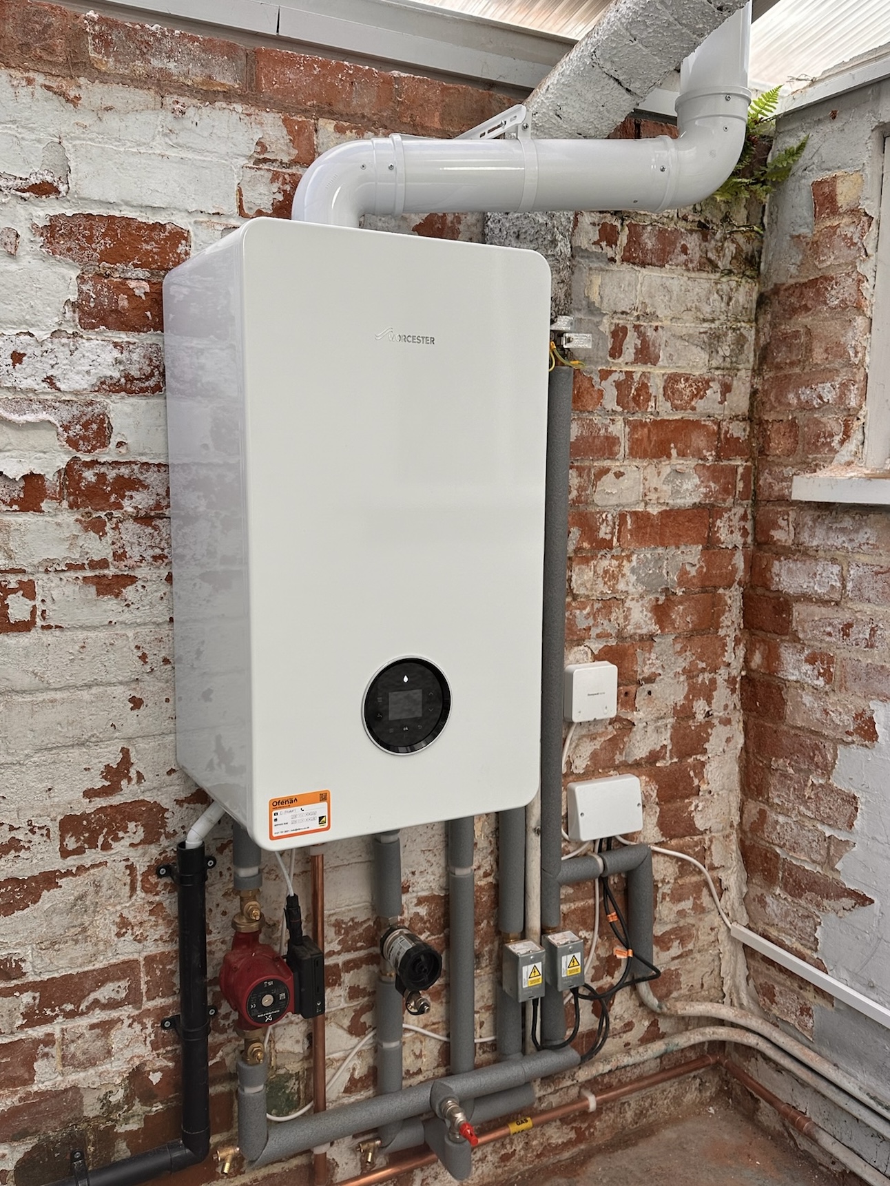 Boiler installation in a residential property